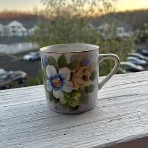 Vintage Lefton (Japan) Hand Painted Floral Mug